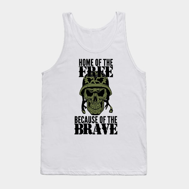 Because of The Brave Tank Top by veerkun